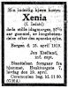 Dødsannonse Xenia Isdahl Kielland