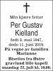 Dødsannonse Per Gustav Kielland