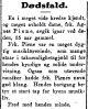 Dødsmelding Agnes Piene