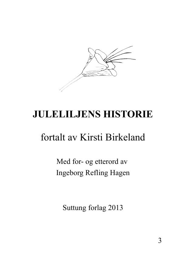 Boka om juleliljen