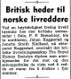 Britisk heder til norske livreddere